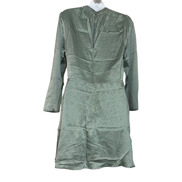 Reformation Samuel Polka Dot Silk Mini Dress Size 10 - Picture 3 of 5